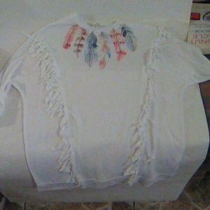 Jessica simpson XL long sleeve shirt with tassles.